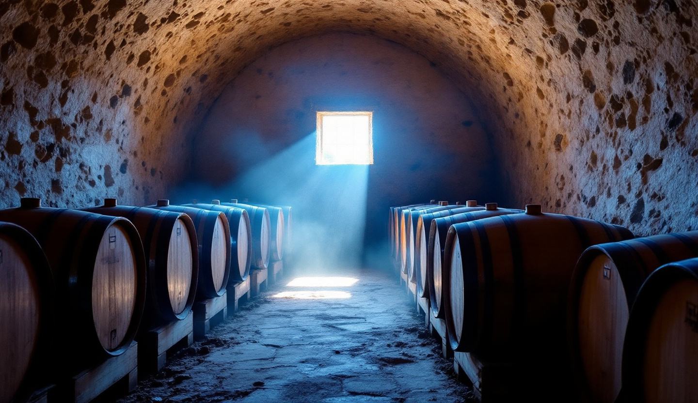 Vineyard landscape in the Larnaca wine region of Cyprus